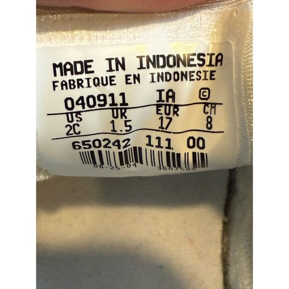 Vintage Baby Girl Pink and White Nike Swoosh Sneakers Tennis Shoes Newborn Sz 2C - Picture 7 of 7